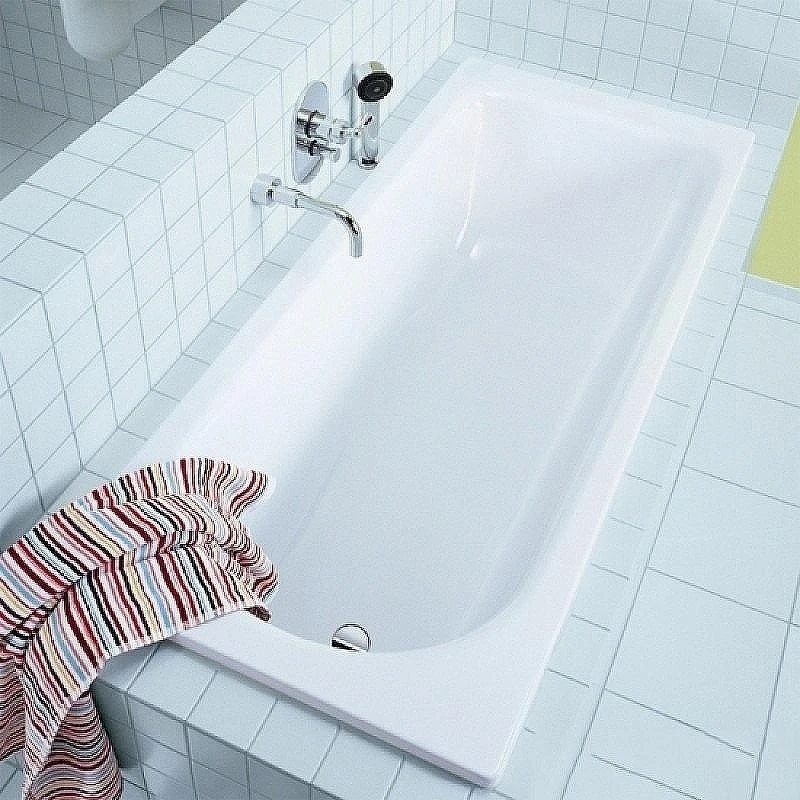 Стальная ванна Kaldewei Saniform Plus 363-1 170x70 111800013001 с покрытием Easy-clean, с ножками 581470000000