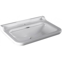 Раковина Kerasan Waldorf 80 4141K1bi/cr*1 Белая фарфор подвесная, полувстраиваемая