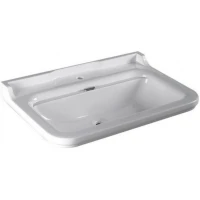 Раковина Kerasan Waldorf 80 4141K1bi/cr*1 Белая фарфор подвесная, полувстраиваемая