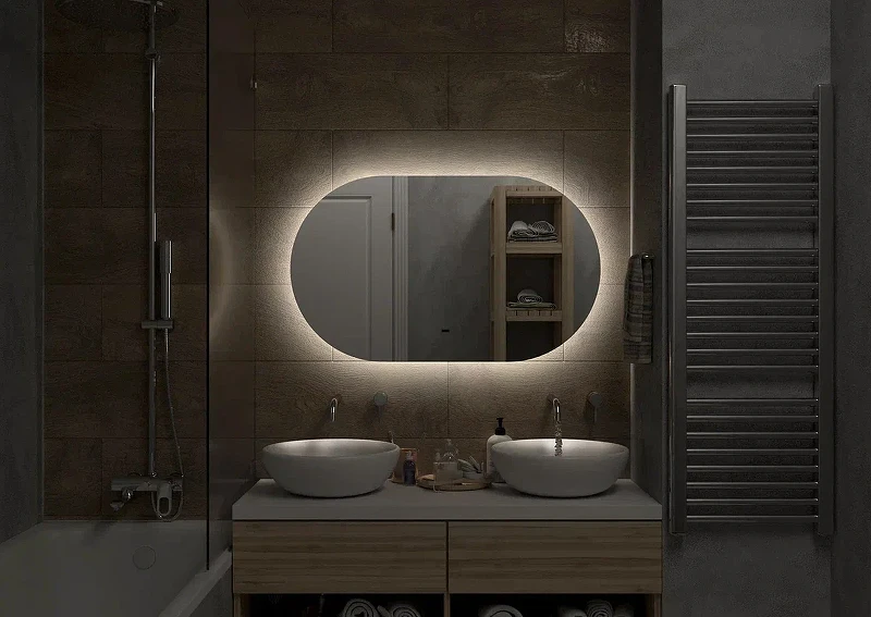 Зеркало Континент Fleur 1100x650 ЗЛП456 с подсветкой с бесконтактным выключателем стекло