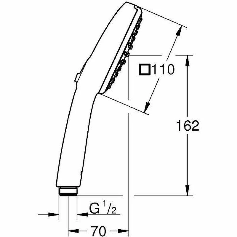Ручной душ Grohe Tempesta Cube 110 27571003 Хром