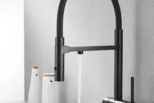 Смеситель для кухни Rose R958H цвет Черный
