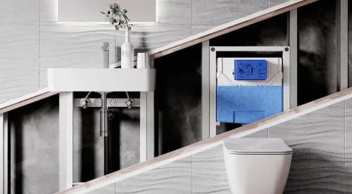 Инсталляция Ideal Standard Prosys TT00007/121A6 для унитаза с Черной матовой клавишей смыва пластик