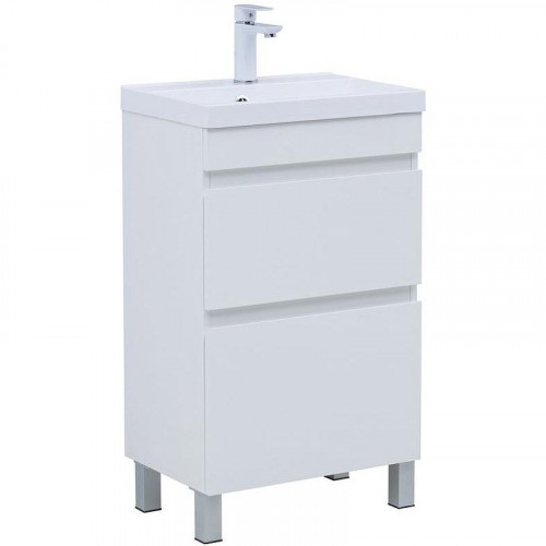 Тумба под раковину Aquanet Нота New 50 344138 Белый глянец