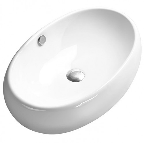 Раковина SantiLine 60 SL-1036 Белая фаянс накладная