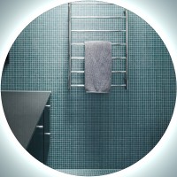 Зеркало SanVit Сириус 70 zsirius70 с подсветкой с инфракрасным выключателем стекло