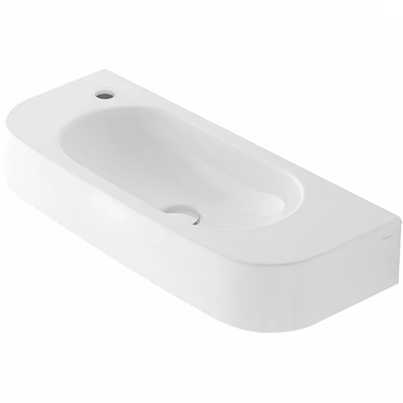 Раковина Globo Forty3 70 L SCT70.BI*1sx Белая фарфор подвесная