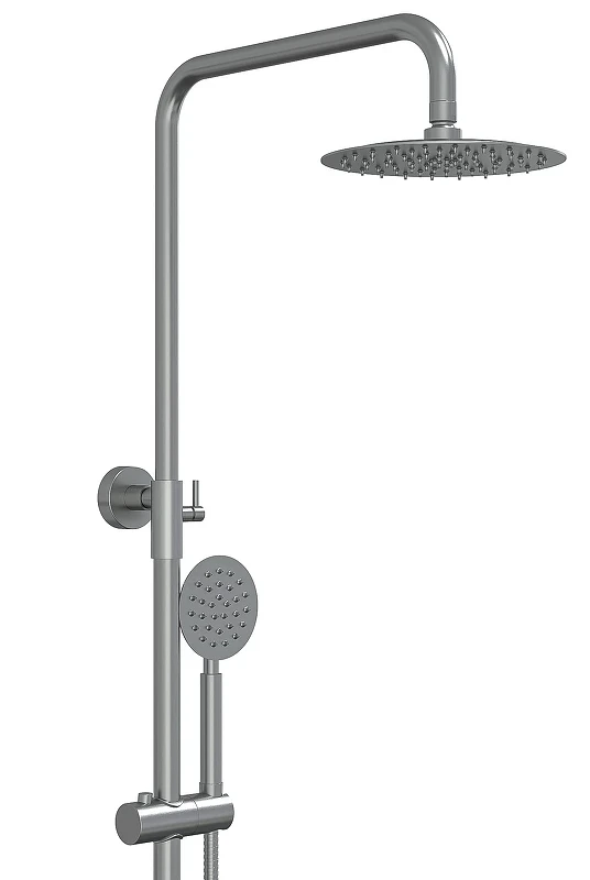 Душевая система Knotlor Streamline SS-10 цвет Матовая сталь