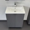 Тумба с раковиной Comforty Лима 60 00-00019240 цвет Антрацит
