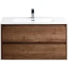 Тумба с раковиной BelBagno Kraft 80 39-800/390-2C-SO-RT+800BB800/390ETL подвесная Rovere Tabacco