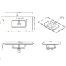 Тумба с раковиной BelBagno Kraft 80 39-800/390-2C-SO-RT+800BB800/390ETL подвесная Rovere Tabacco
