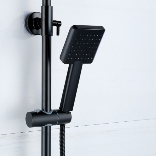 Душевая система Bond B02-9488 Черная матовая латунь на стену