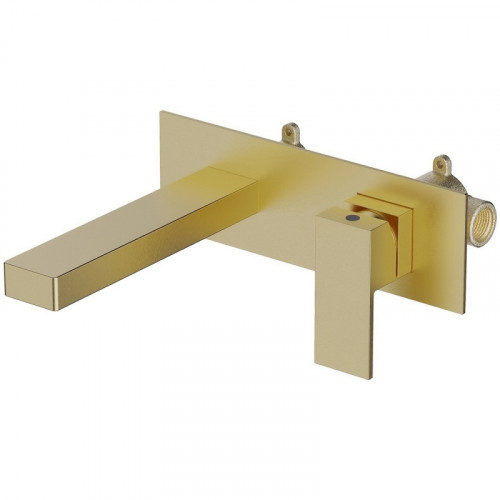 Смеситель для раковины Timo Selene 2071/17SM Золото матовое встраиваемый