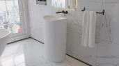 Раковина Whitecross Stella 50 0707.050040.200 Белая матовая искусственный камень (литьевой мрамор) напольный