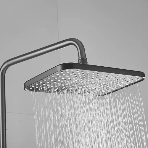 Душевая система Shevanik S6836T цвет Оружейная сталь