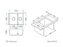 Кухонная мойка Alveus Granital Omni 50 Carbon G91 550x450x198 1150069 Черная
