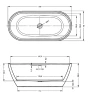 Акриловая ванна Riho Inspire Velvet White 160x75 B091001105 (BD1010500000000) без гидромассажа