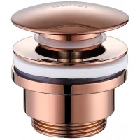 Донный клапан Abber AF0011RG click-clack Розовое золото