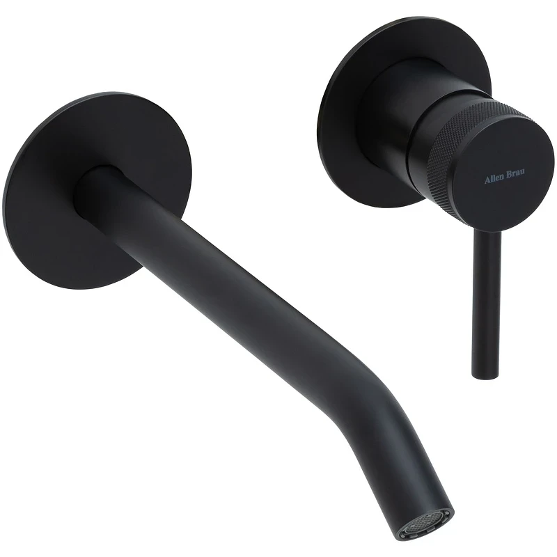 Смеситель для раковины Allen Brau Priority 5.31A03-31 Черный матовый латунь встраиваемый