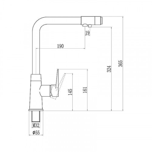 Смеситель для кухни Savol S-L1804 цвет Хром