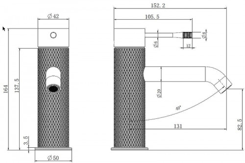 Смеситель для раковины Allen Brau Priority 5.31С01-00 цвет Хром