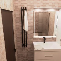 Электрический полотенцесушитель Маргроид Inaro 1200x120 Inaro-12012-1049-9005L левый Черный матовый нержавеющая сталь