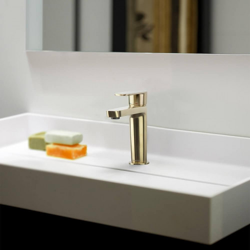 Смеситель для раковины Ramonsoler Alexia 3604OC Золото брашированное