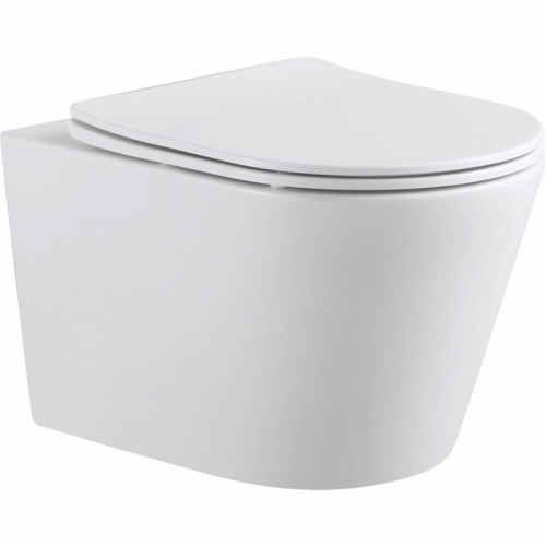 Унитаз Aquanet Atago 2.0 Rimless 243549 подвесной с сиденьем Микролифт фаянс подвесной