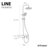 Душевая система Fixsen Line FX-9200B цвет Черный Золото