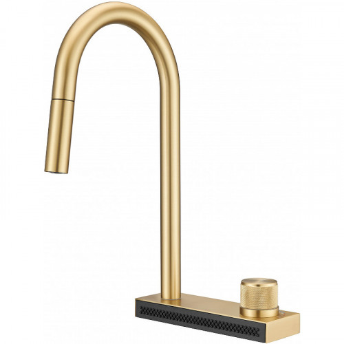 Смеситель для кухни Milacio Ultra MCU.556.GD Золото брашированное нержавеющая сталь