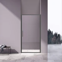 Душевая дверь Vincea Slim 90 VDP-4SL900CLGM профиль Вороненая сталь стекло прозрачное