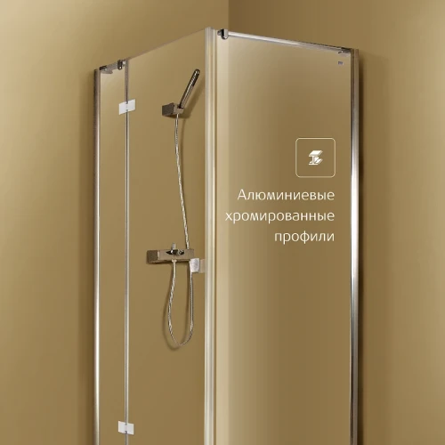 Душевая дверь Roca Metropolis 160 MP3416012M профиль Хром стекло прозрачное