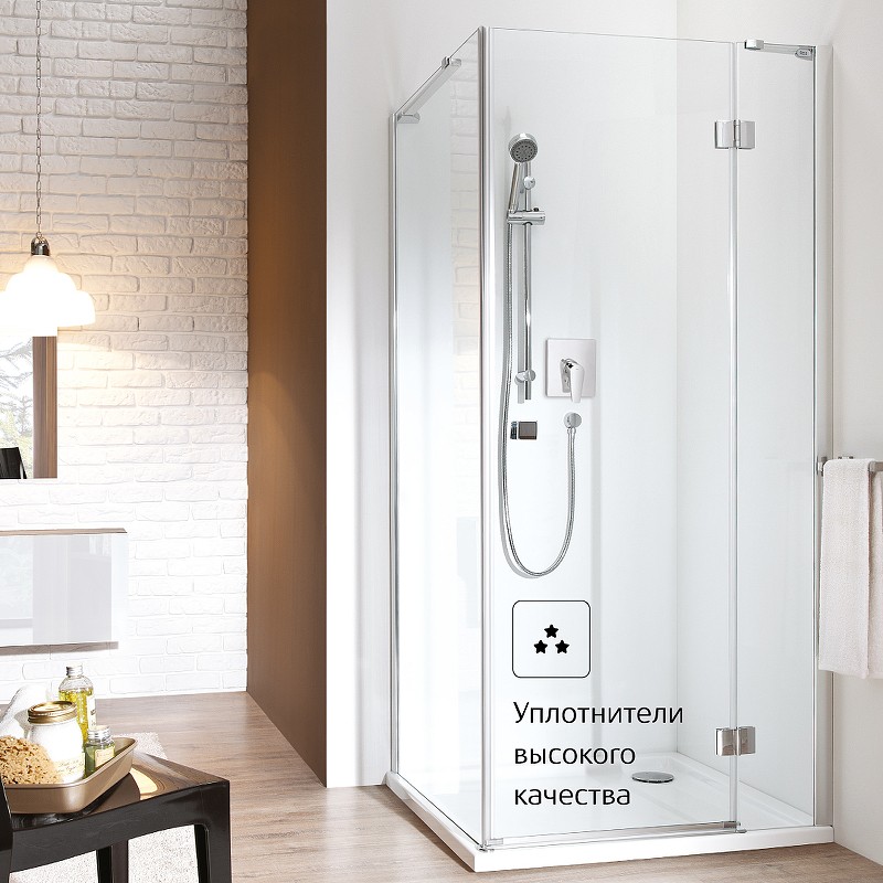 Душевая дверь Roca Metropolis 160 MP3416012M профиль Хром стекло прозрачное