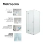Душевая дверь Roca Metropolis 160 MP3416012M профиль Хром стекло прозрачное