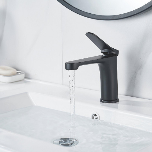 Смеситель для раковины Shevanik S6201H цвет Черный