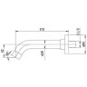Излив для смесителя Caprigo Parts 98-113-BRG Золото матовое