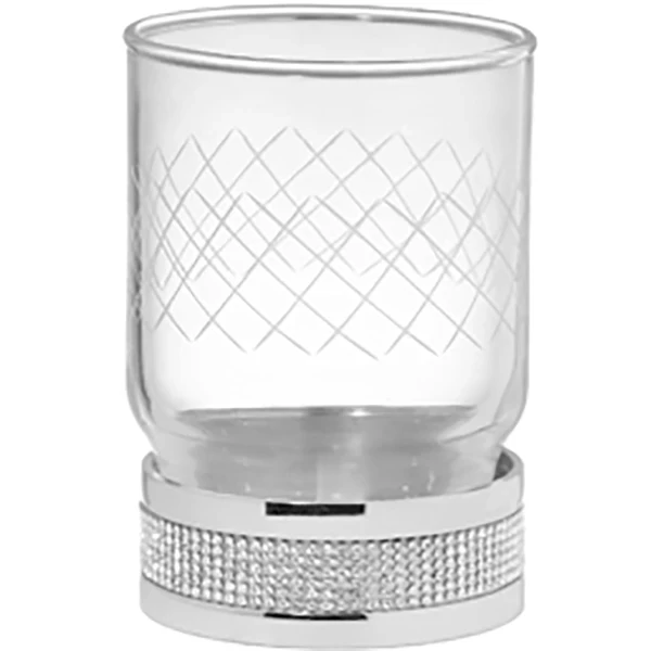 Стакан для зубных щеток Boheme Royal Cristal 10931-CR Хром