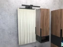 Зеркало со шкафом Comforty Штутгарт 75 00004151037 Дуб темно-коричневый Черное матовое МДФ / ЛДСП, стекло