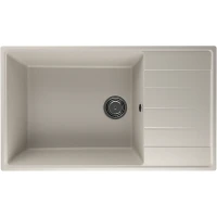 Кухонная мойка Ulgran Quartz Prima 860-02 Лен искусственный камень (литьевой мрамор) встраиваемый
