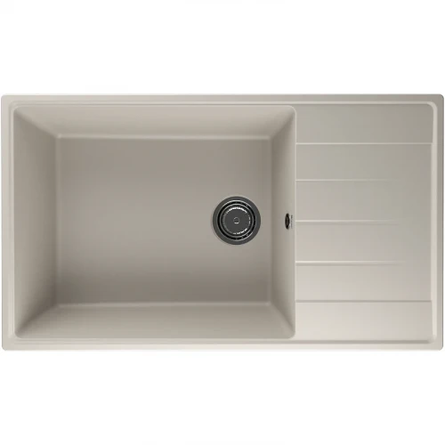 Кухонная мойка Ulgran Quartz Prima 860-02 Лен искусственный камень (литьевой мрамор) встраиваемый