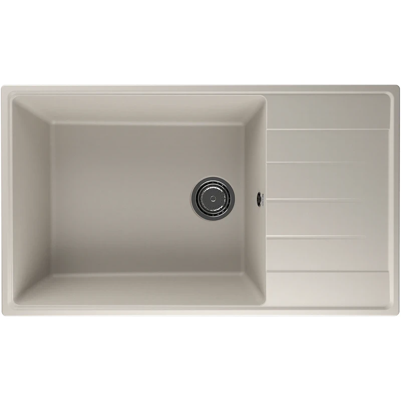 Кухонная мойка Ulgran Quartz Prima 860-02 Лен искусственный камень (литьевой мрамор) встраиваемый