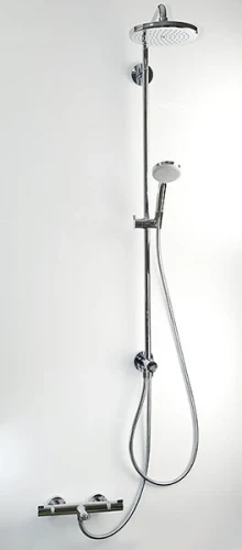 Душевая система Hansgrohe Croma 220 Showerpipe 27223000 Хром латунь на стену