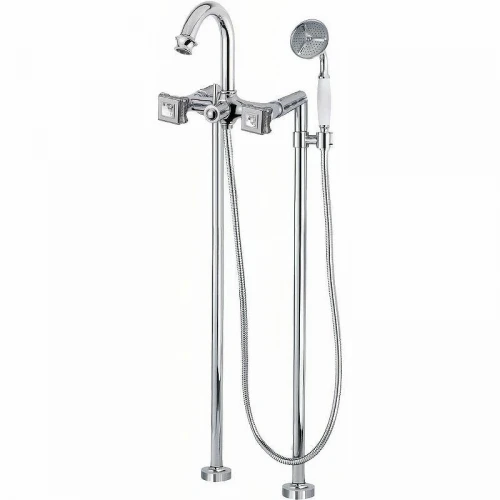 Смеситель для ванны Cezares Aphrodite APHRODITE-VDP-01-Sw Хром с кристаллами Swarovski латунь на пол