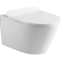 Унитаз Black&amp;White Universe W-703 703W00 подвесной с сиденьем Микролифт фарфор подвесной