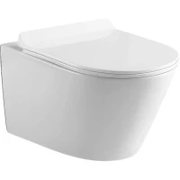 Унитаз Black&White Universe W-703 703W00 подвесной с сиденьем Микролифт фарфор подвесной