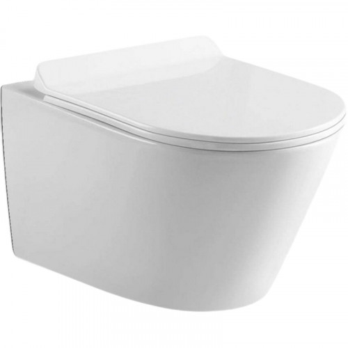 Унитаз Black&amp;White Universe W-703 703W00 подвесной с сиденьем Микролифт фарфор подвесной