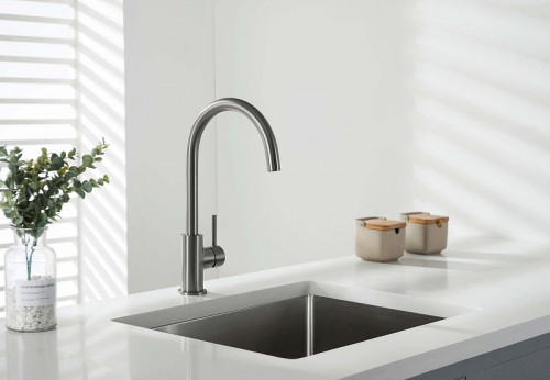 Смеситель для кухни Aquatek Европа AQ1382BGM цвет Оружейная сталь