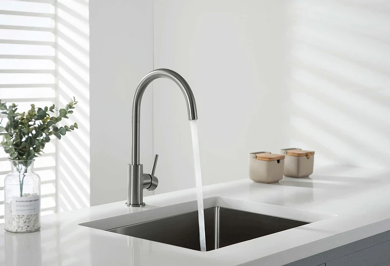 Смеситель для кухни Aquatek Европа AQ1382BGM цвет Оружейная сталь