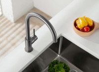 Смеситель для кухни Aquatek Европа AQ1382BGM цвет Оружейная сталь