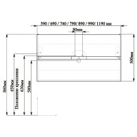 Тумба с раковиной SanVit Кубэ-2 100 kkube2100w подвесная Белая глянцевая МДФ / ЛДСП